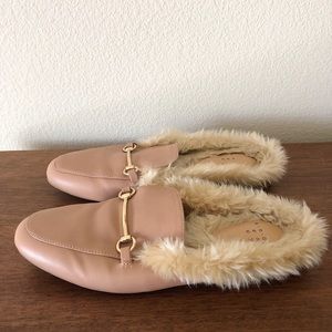 A New Day Pink Fluffy Mules